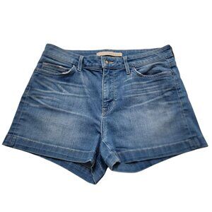 Rich & Skinny Women's Denim Shorts Size 29 Light Wash USA Made Stretch Cotton